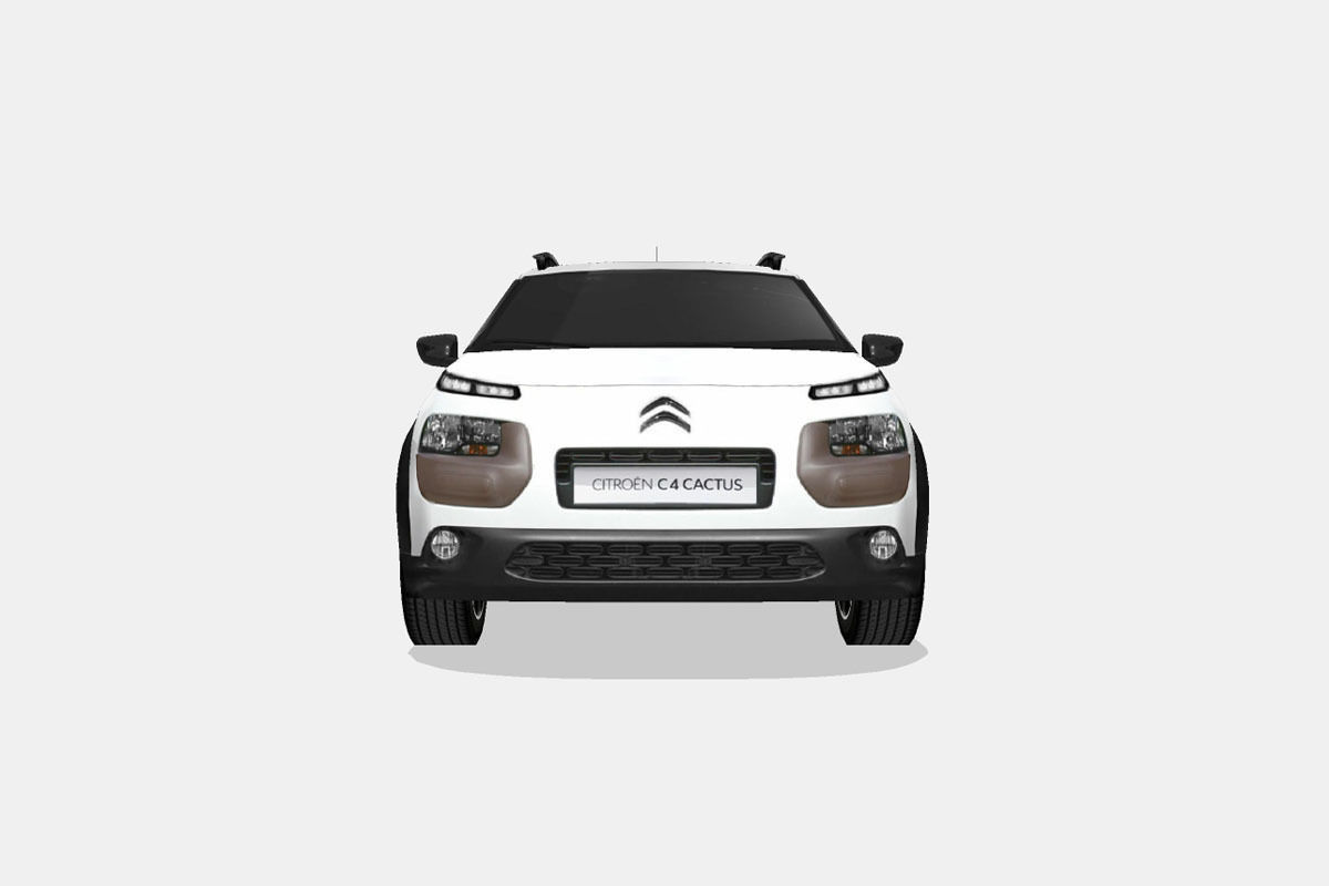 Citroen C4 Cactus Low-poly 3D model_3