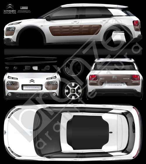 Citroen C4 Cactus Low-poly 3D model_22