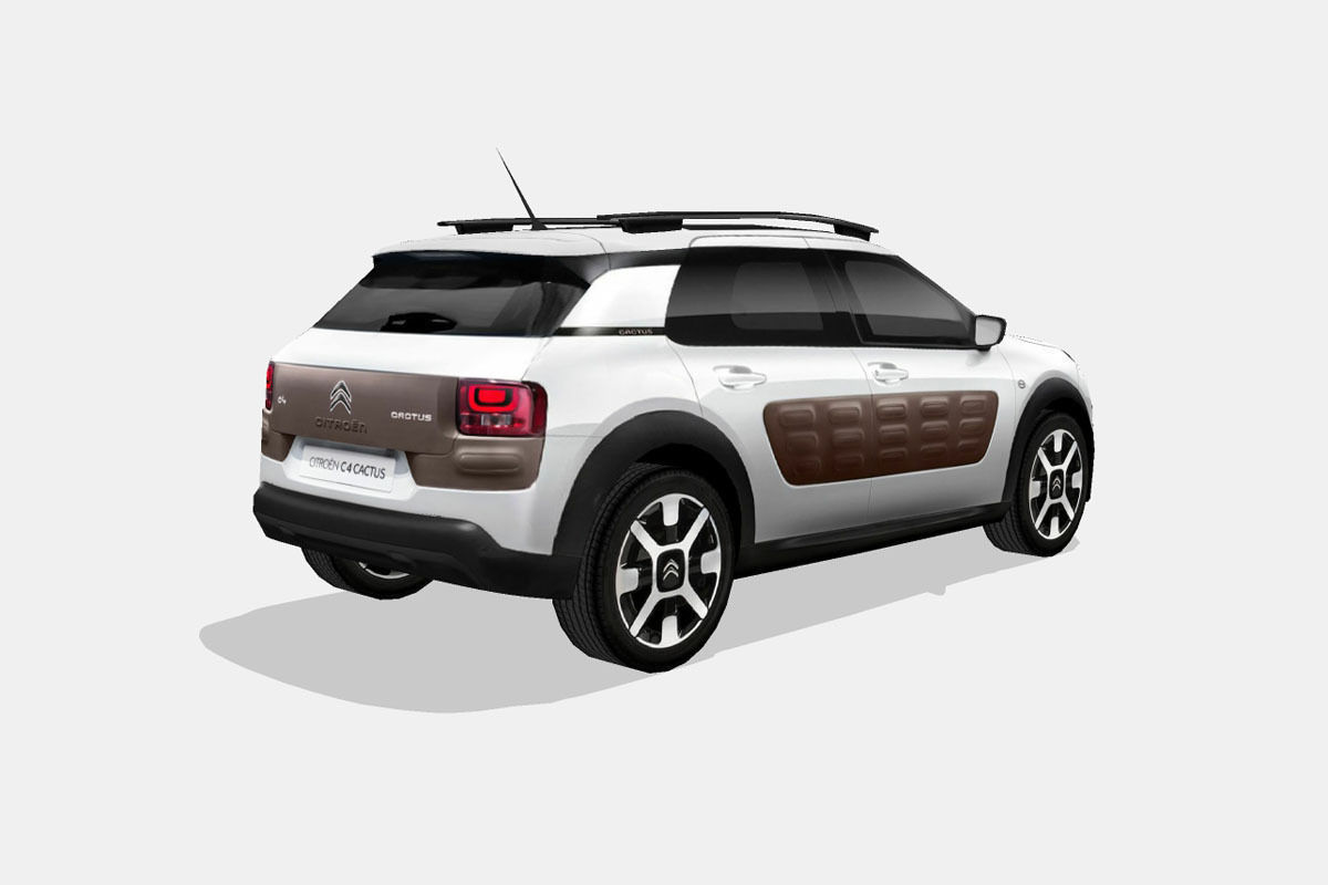 Citroen C4 Cactus Low-poly 3D model_2