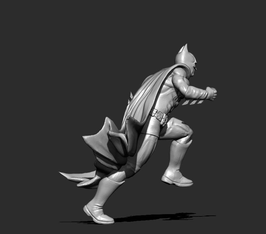 Batman 3D print model running 3D print model_2