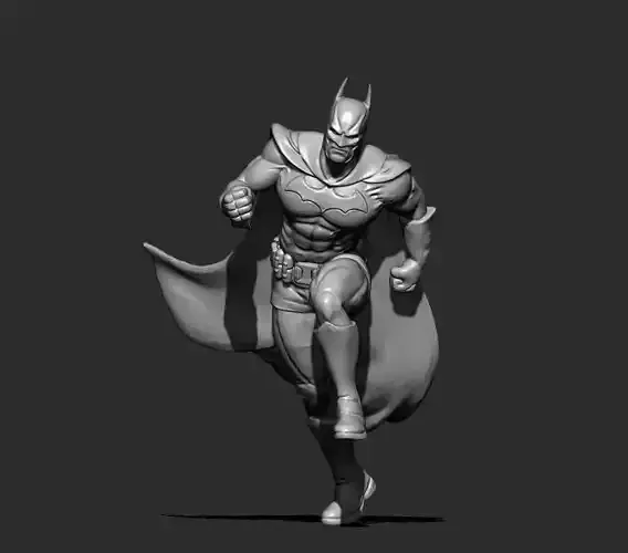 Batman 3D print model running