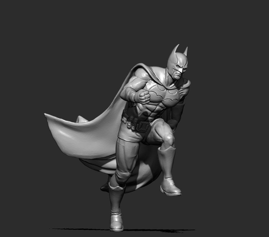 Batman 3D print model running 3D print model_1