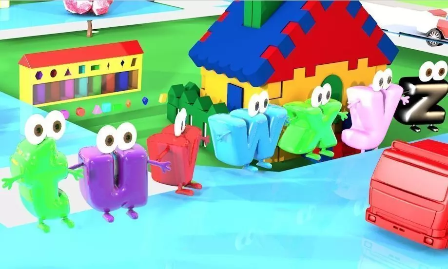 Alphabet ABC Lower Case abc Character Letters Low-poly 3D Model 3D model