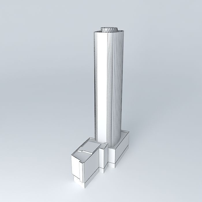 Wuhan International Trade Building 3D model_3