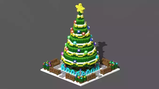 Xmas THouse Voxel - 10 