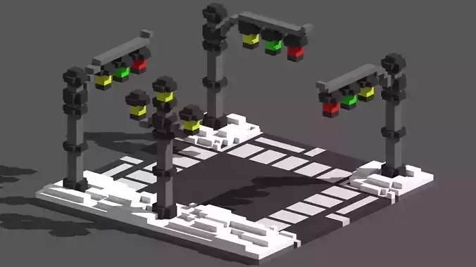 Xmas Road Voxel - 3