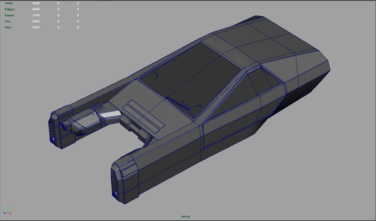 Flying Car 2049 3D model_8