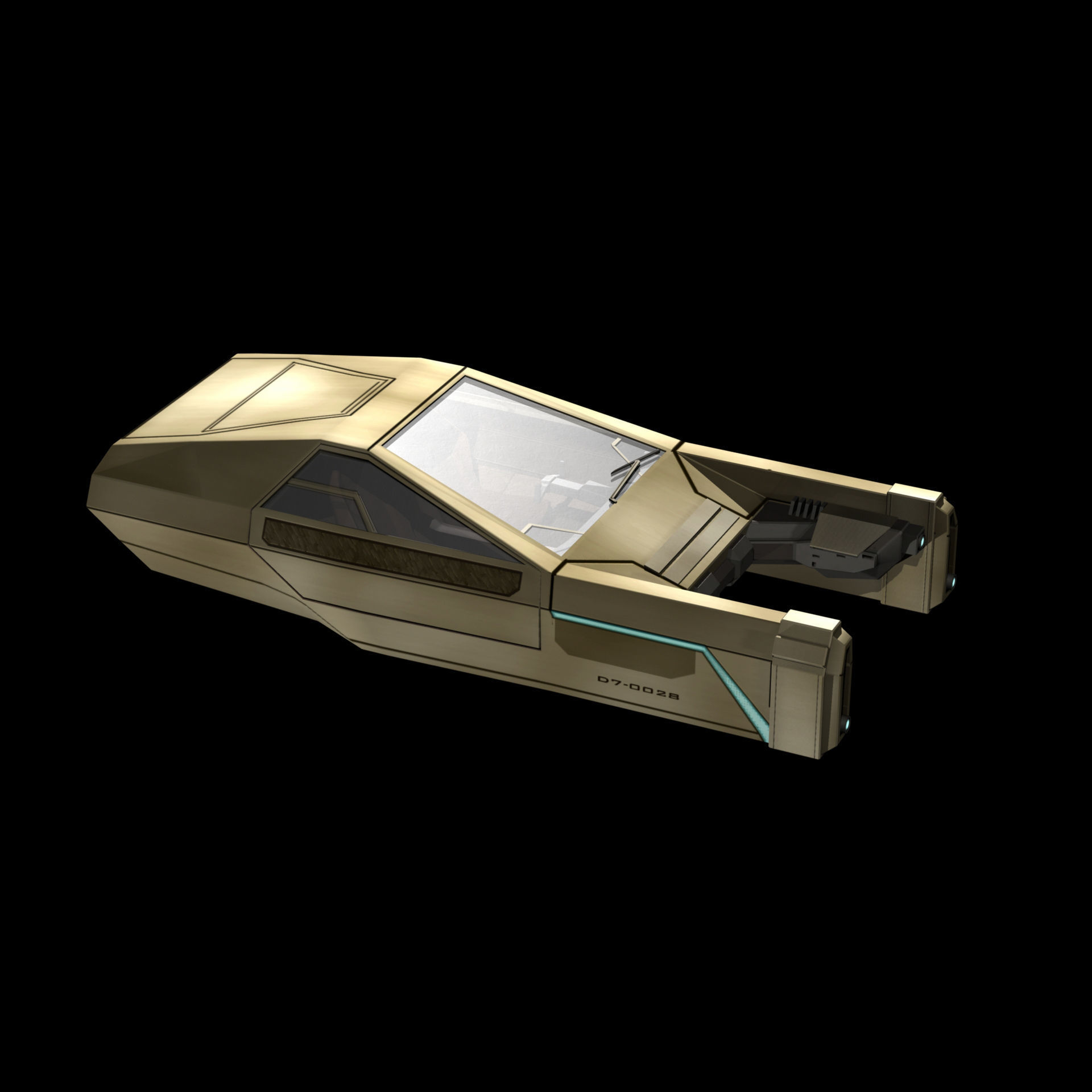 Flying Car 2049 3D model_1