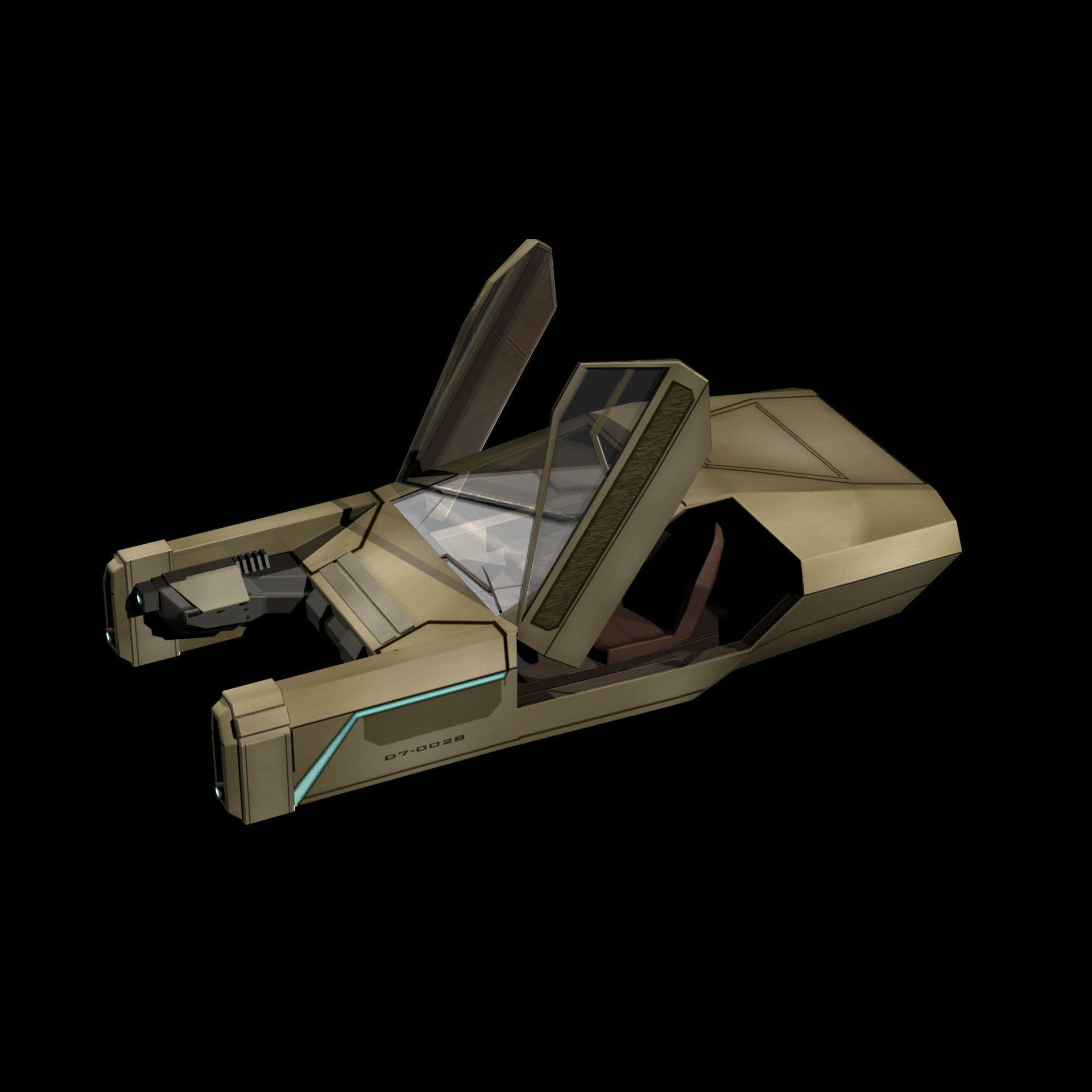 Flying Car 2049 3D model_5