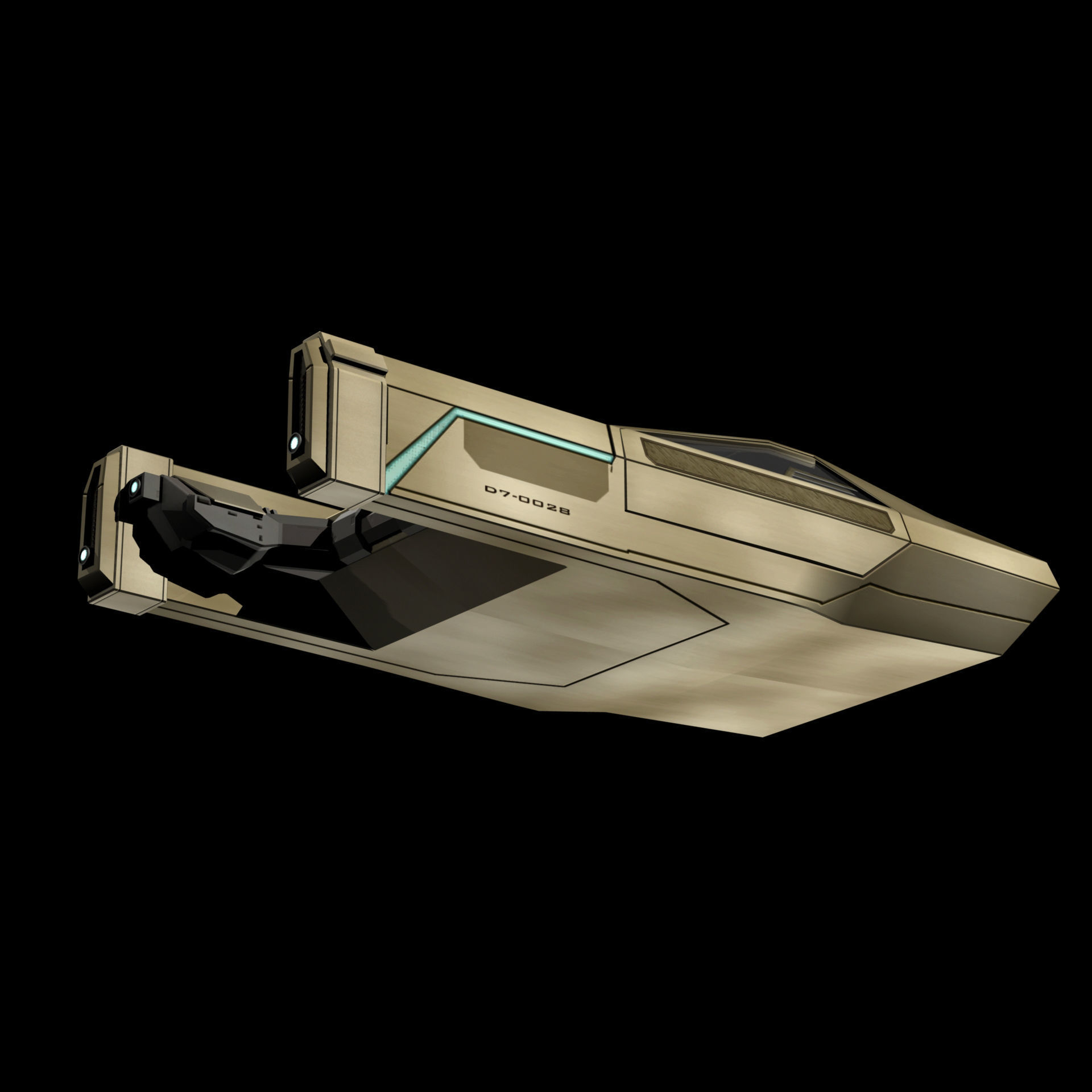 Flying Car 2049 3D model_3