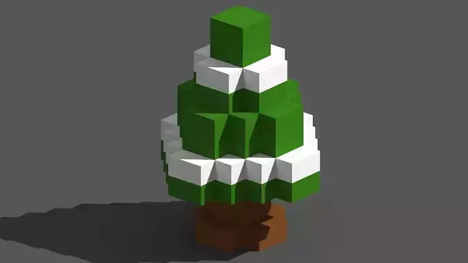 Xmas Tree Voxel - 2