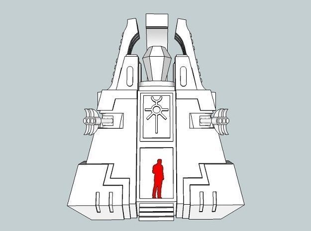 6mm DeathBot War-Pyramid 3D print model_4