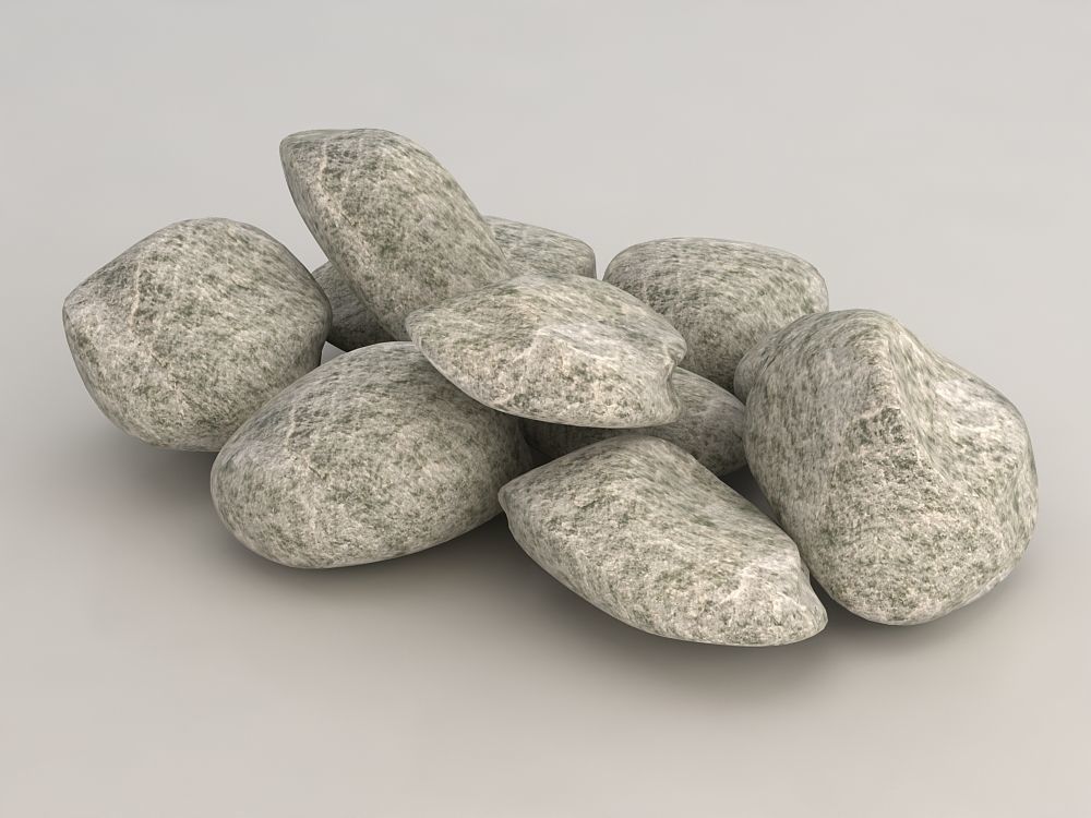 Stones - Low Poly pile of rocks Low-poly 3D model_2