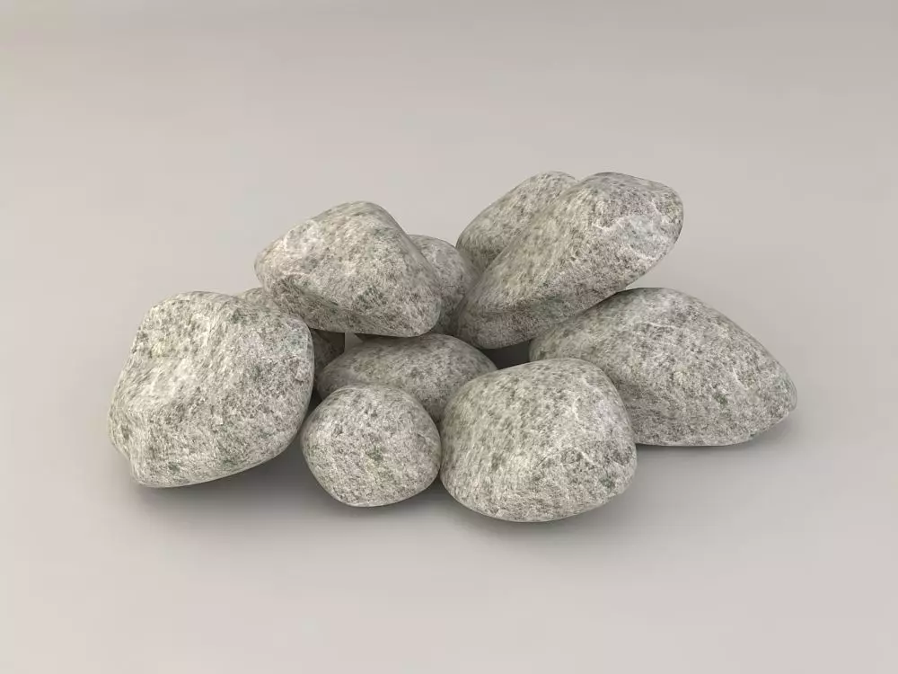 Stones - Low Poly pile of rocks Low-poly 3D model_0