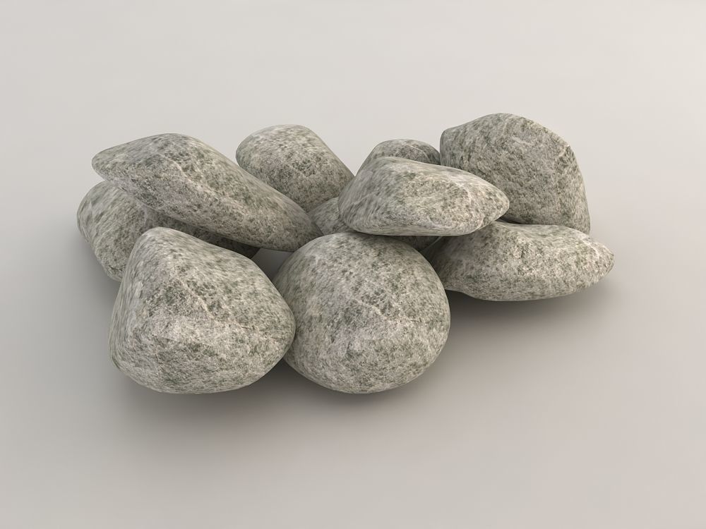 Stones - Low Poly pile of rocks Low-poly 3D model_3