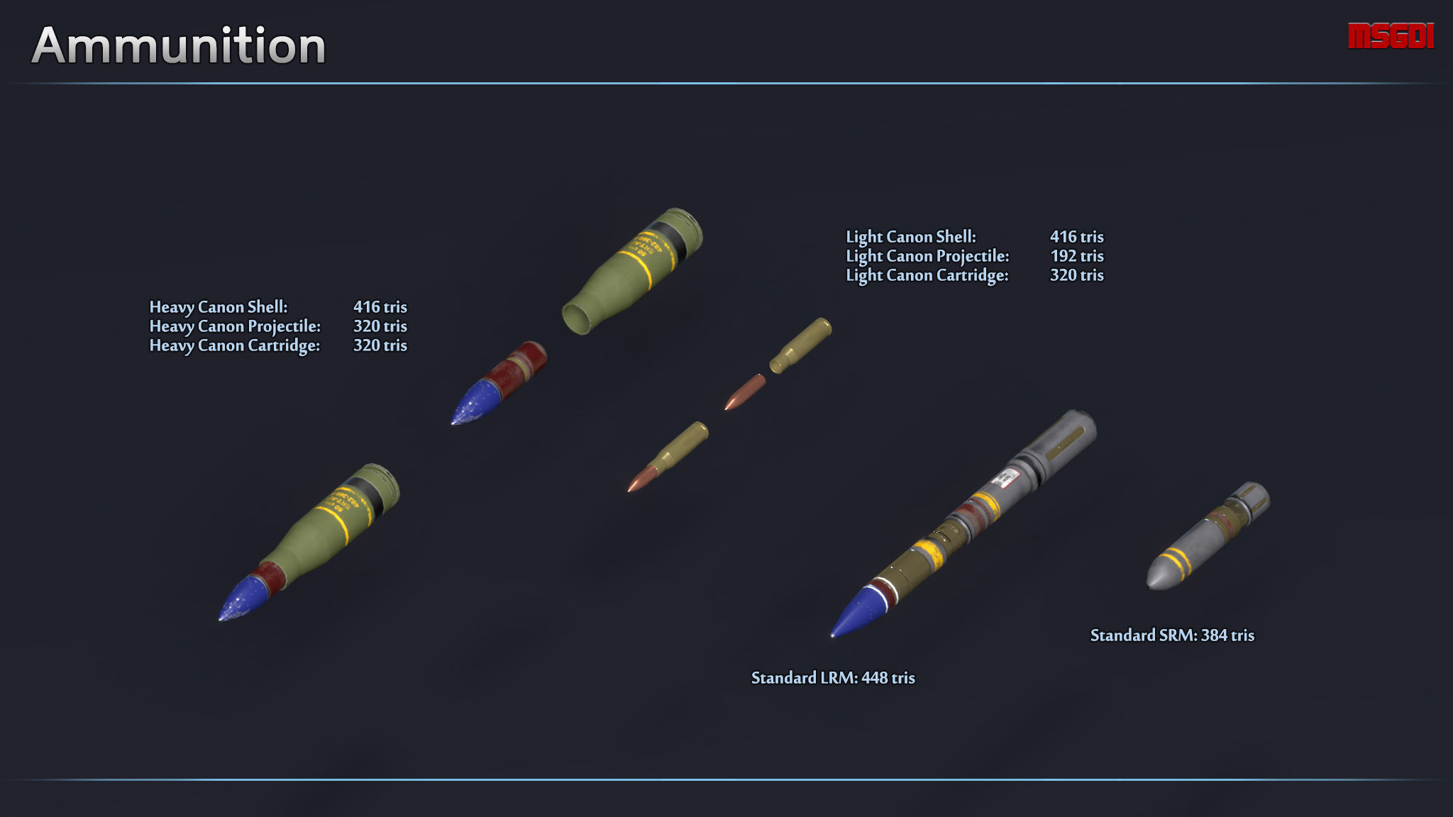 Heavy Mech Falcon Low-poly 3D model_5