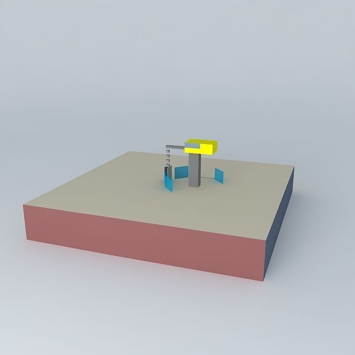 sketchyphysics crane Free 3D model_1