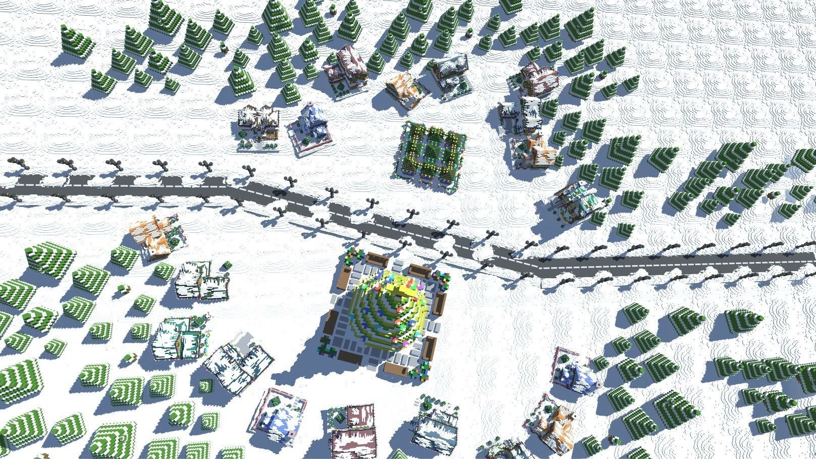 Full Pack Christmas House Voxel Low-poly 3D model_3