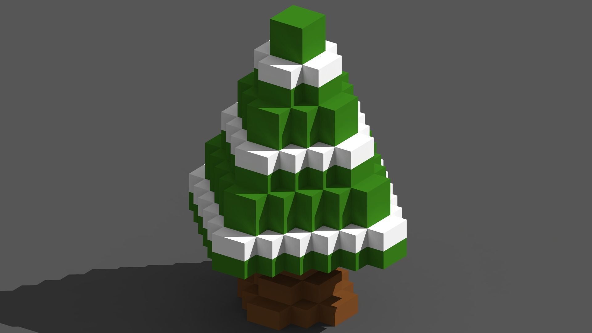 Full Pack Christmas House Voxel Low-poly 3D model_26