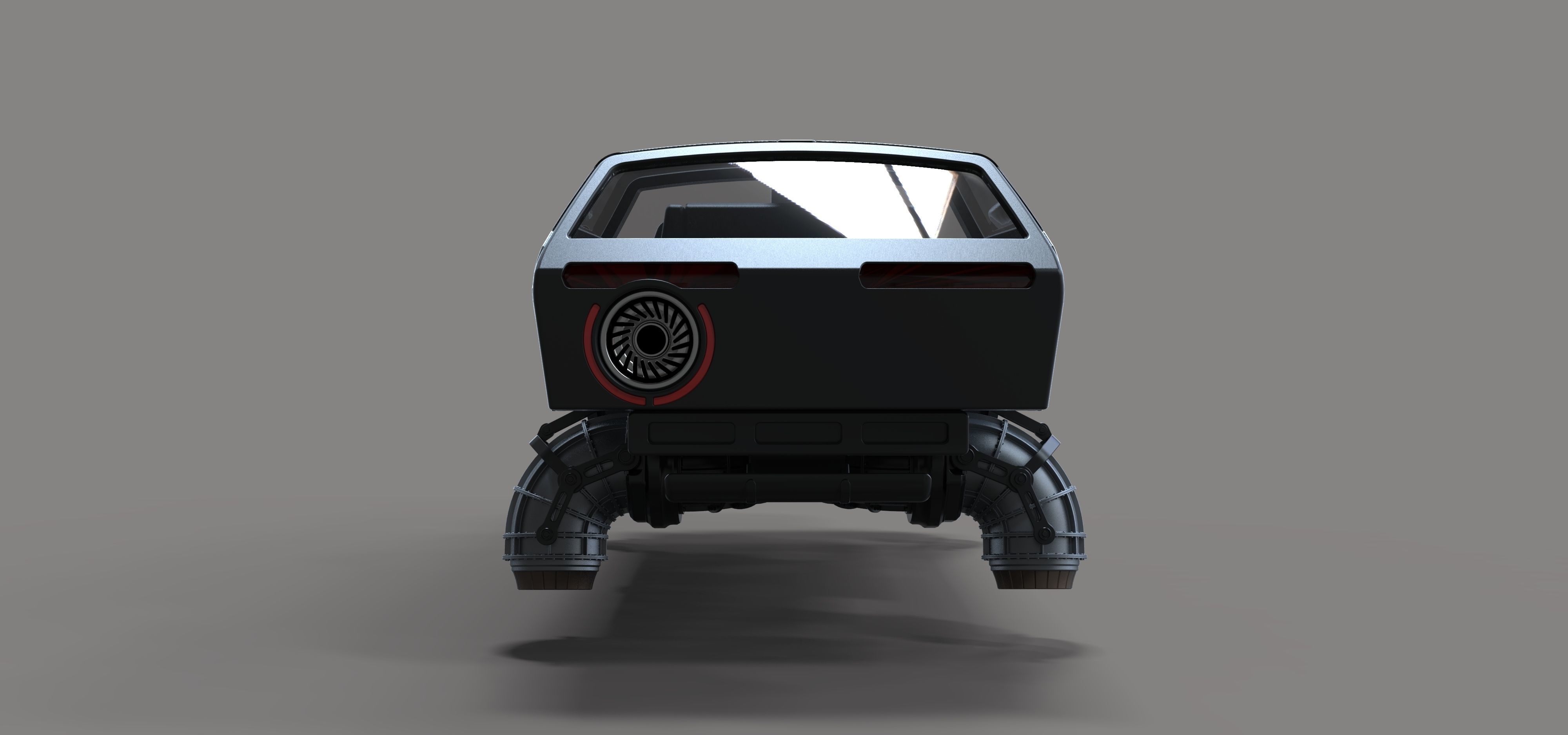 Flying jet car 3D model_11