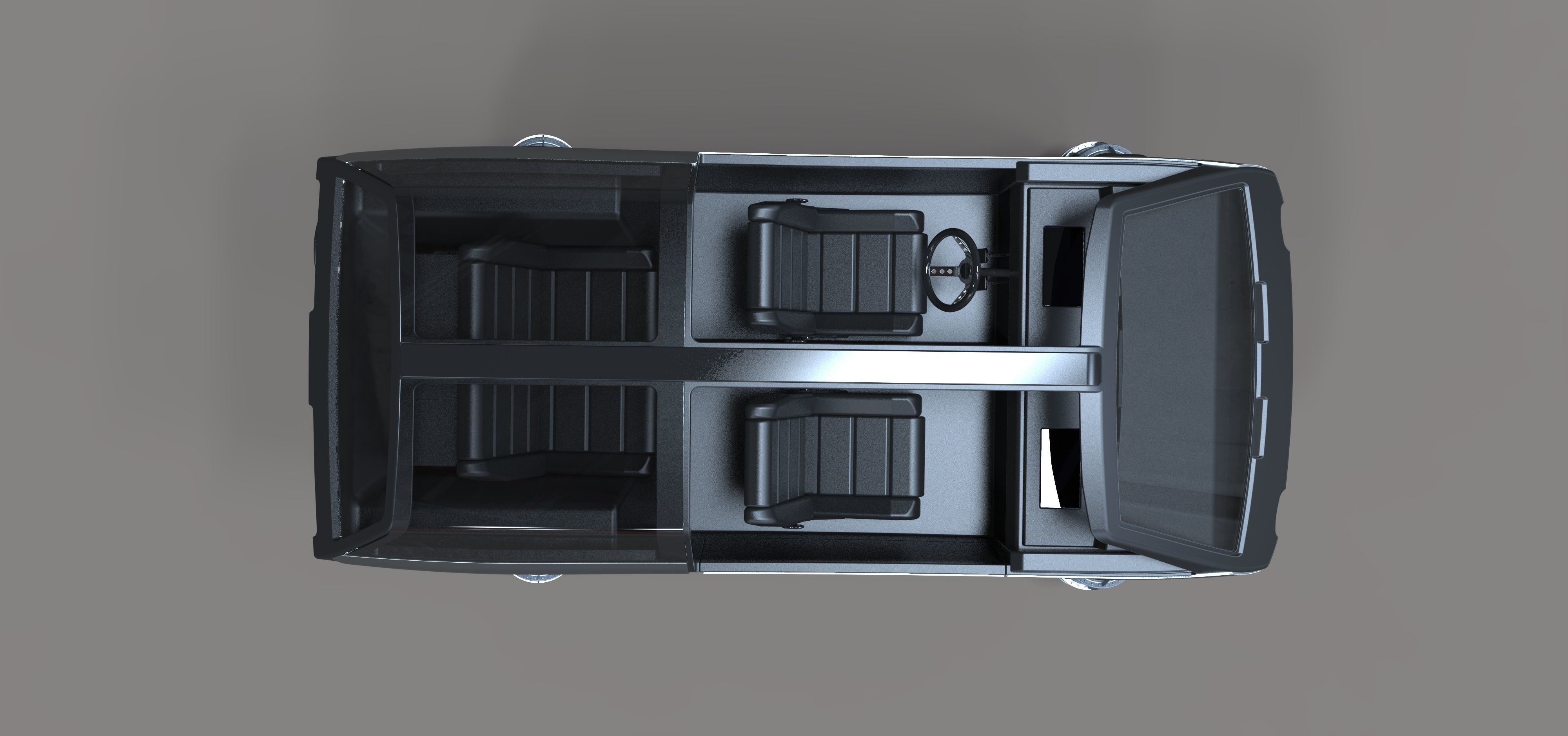 Flying jet car 3D model_7