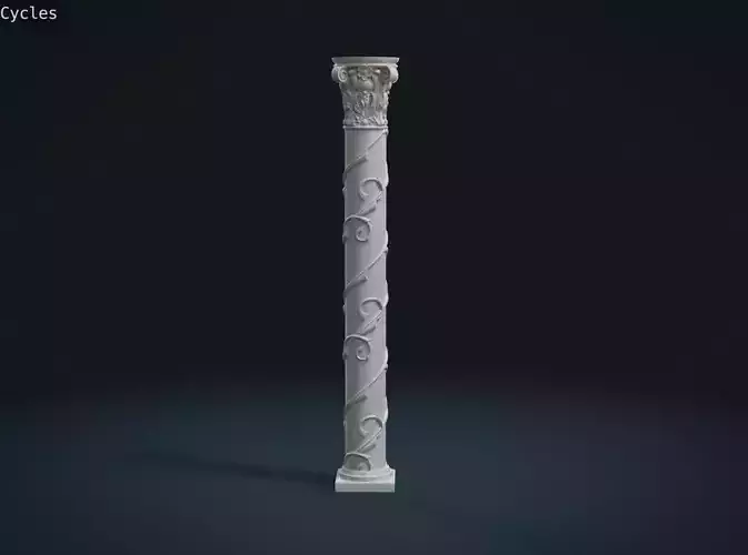 Printable  Column Pillar 3D print model