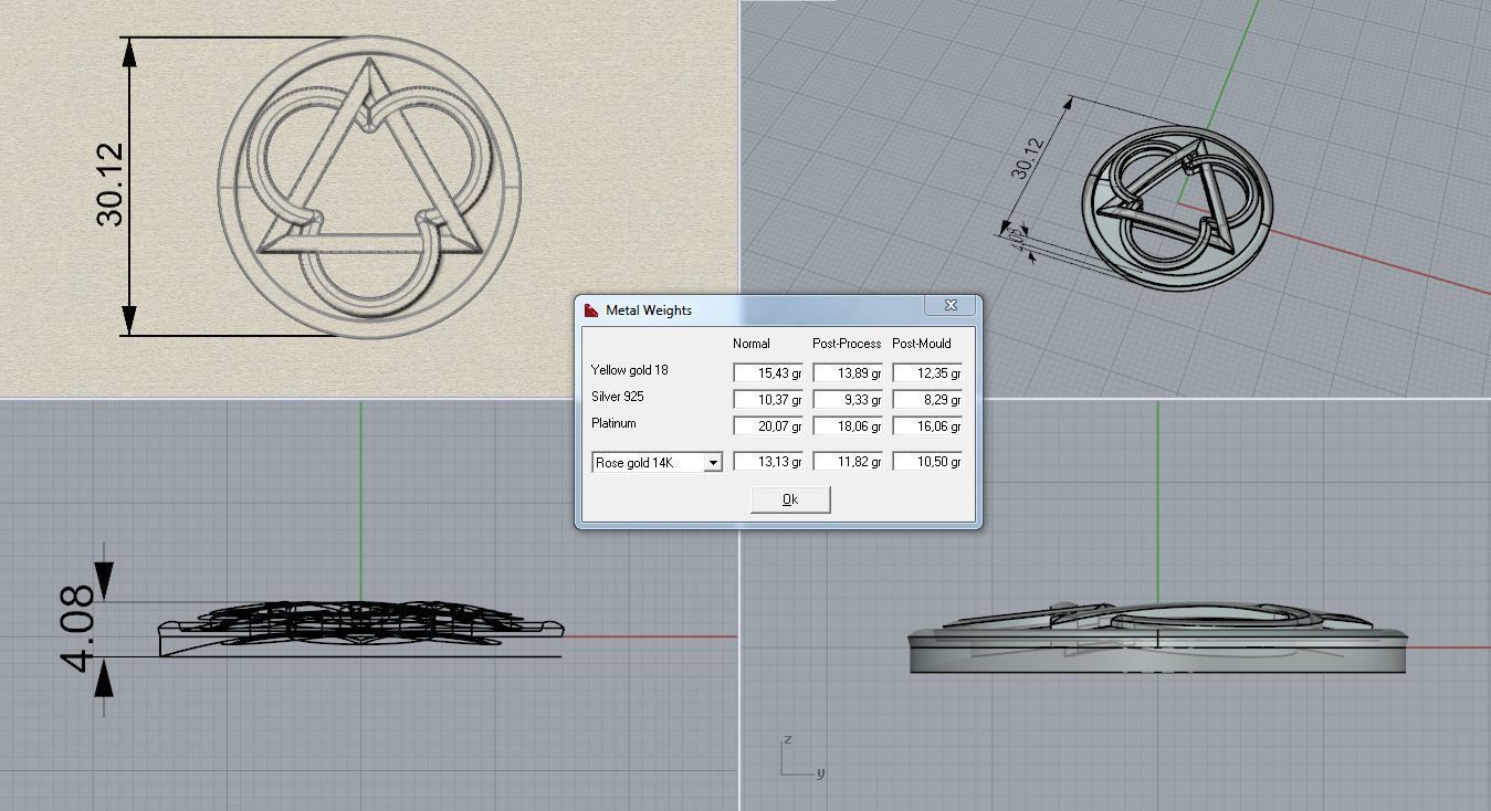 Pendant Christian symbol 3D print model_3