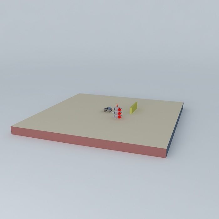 robot fight Free 3D model_1