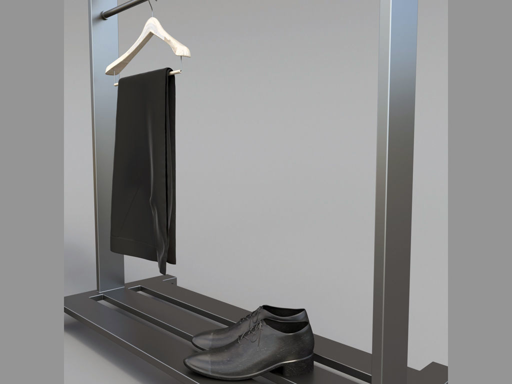 Classic male tuxedo  3D model_3