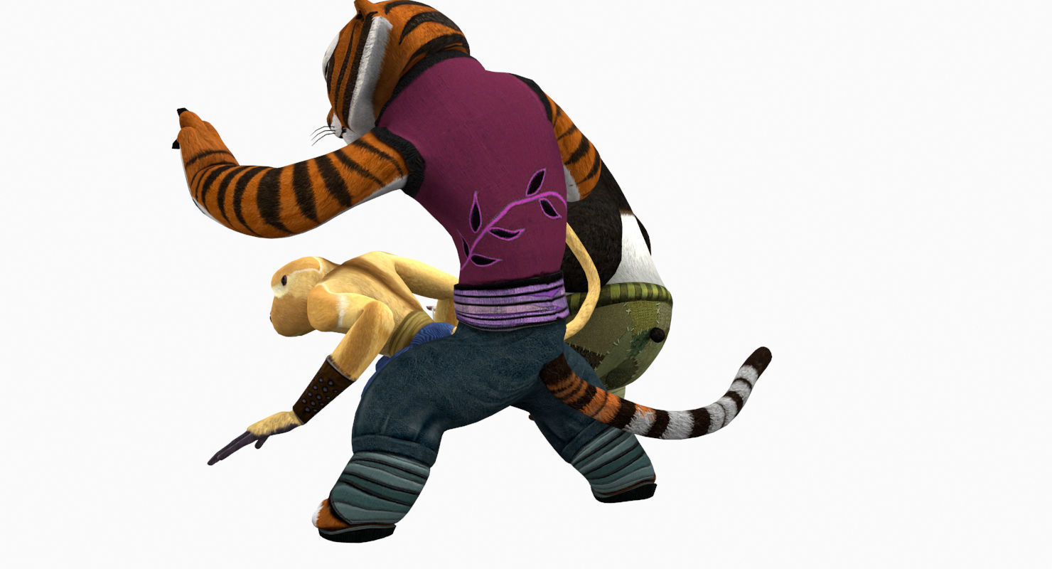 Kungfu Panda Low-poly 3D model_46
