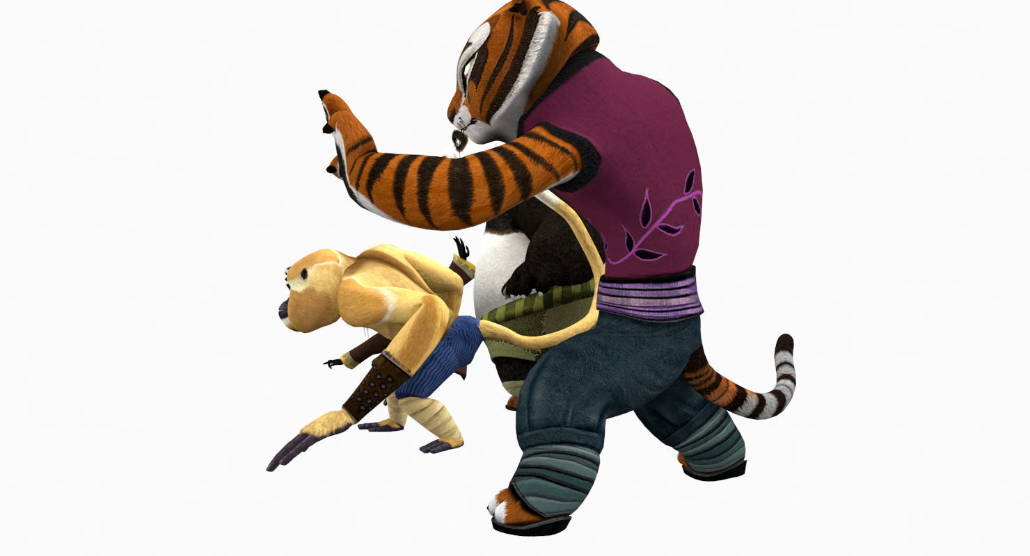 Kungfu Panda Low-poly 3D model_48