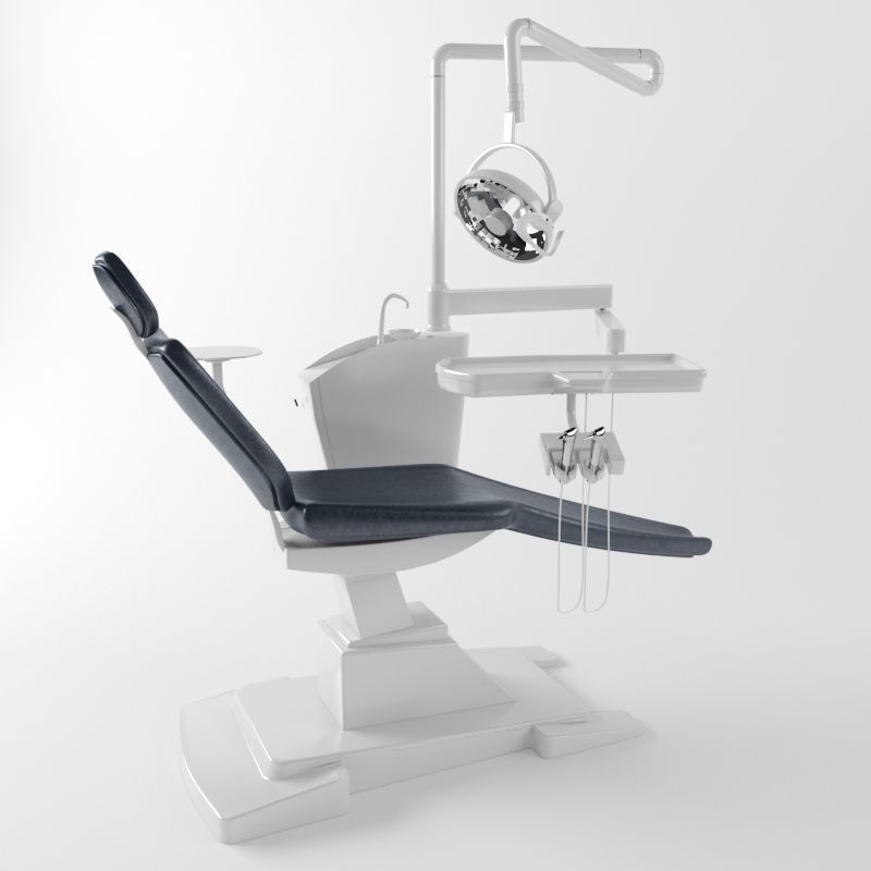 Dentist Chair High Quality Dental 3D model_4