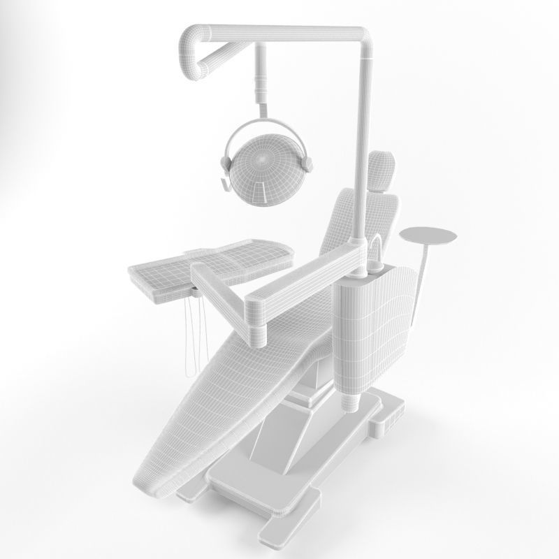 Dentist Chair High Quality Dental 3D model_3