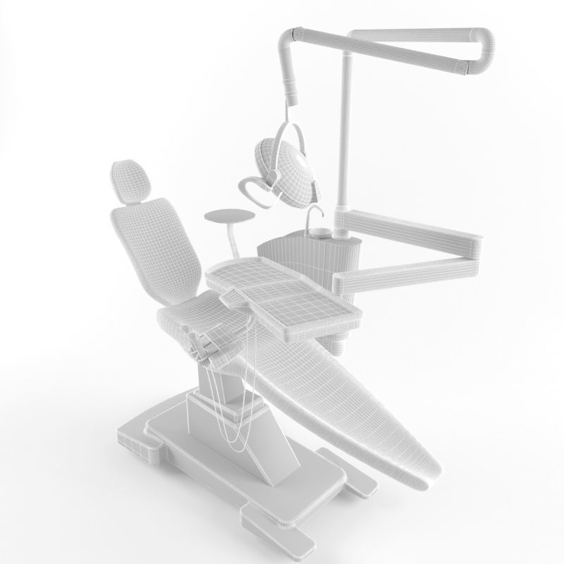 Dentist Chair High Quality Dental 3D model_2