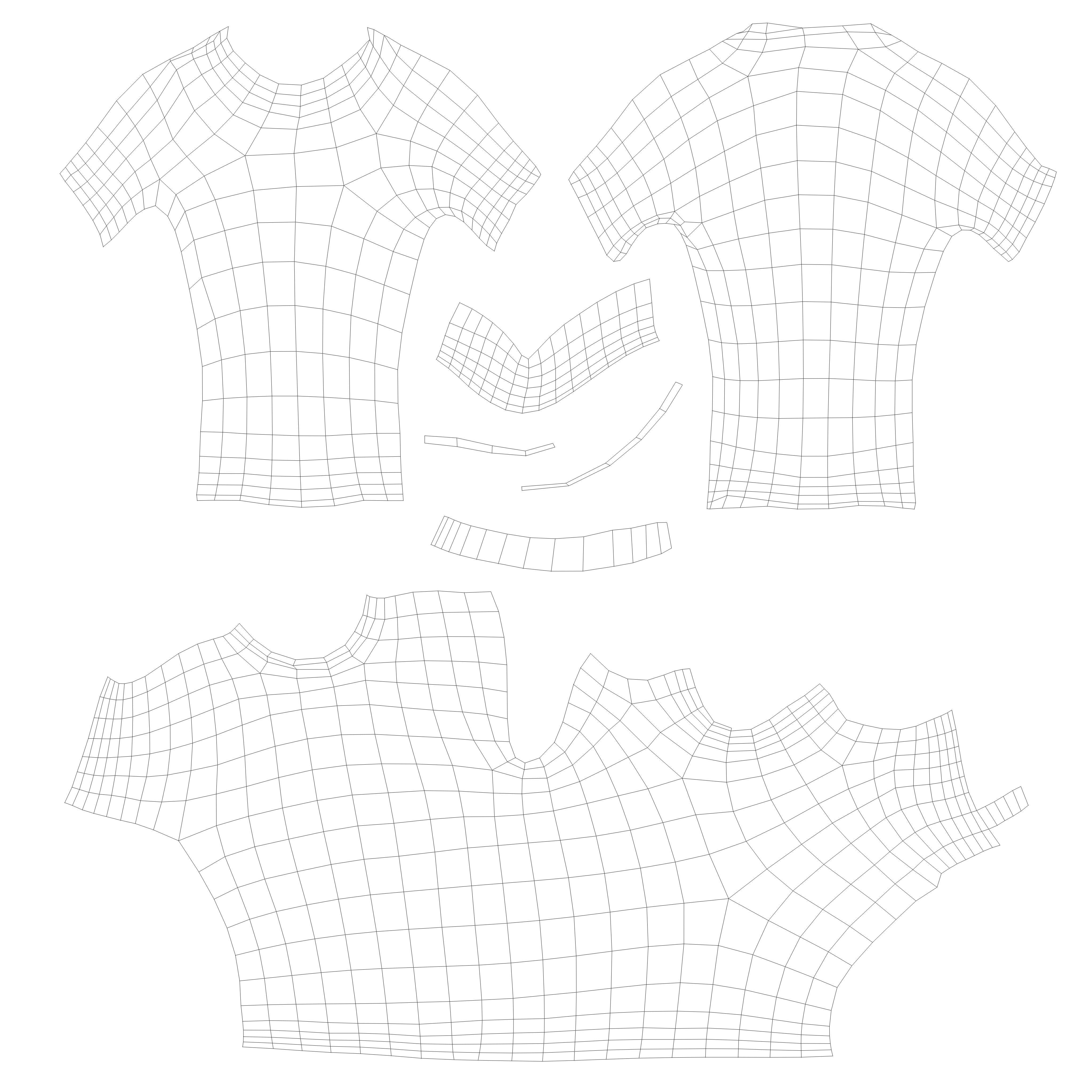 T-shirt 004 Lowpoly 3D model Vray Ready Game Ready VR AR Ready Free low-poly 3D model_11