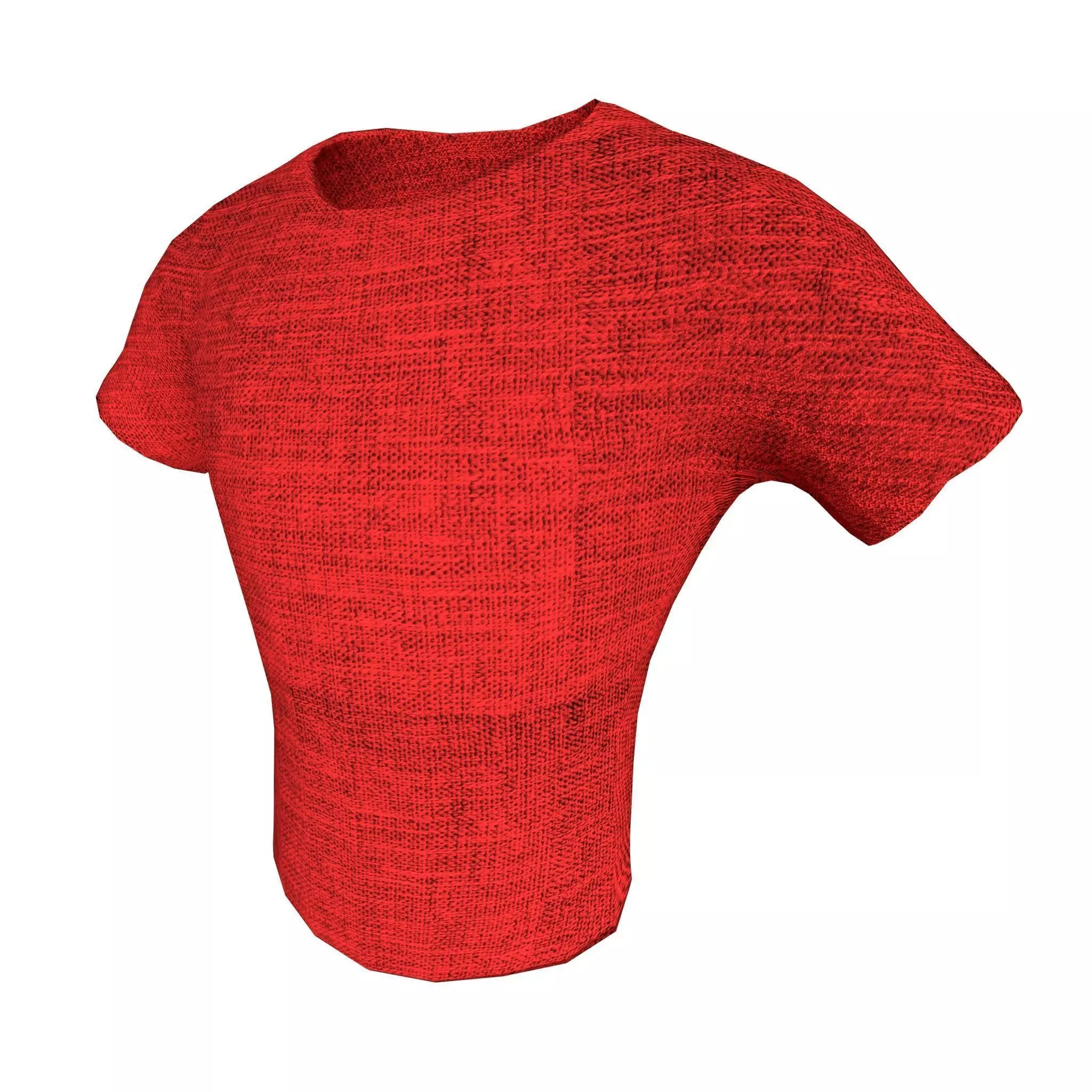 T-shirt 004 Lowpoly 3D model Vray Ready Game Ready VR AR Ready Free low-poly 3D model_0