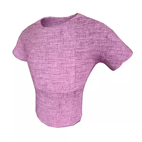 T-shirt 006 Lowpoly 3D model Vray Ready Game Ready VR AR Ready