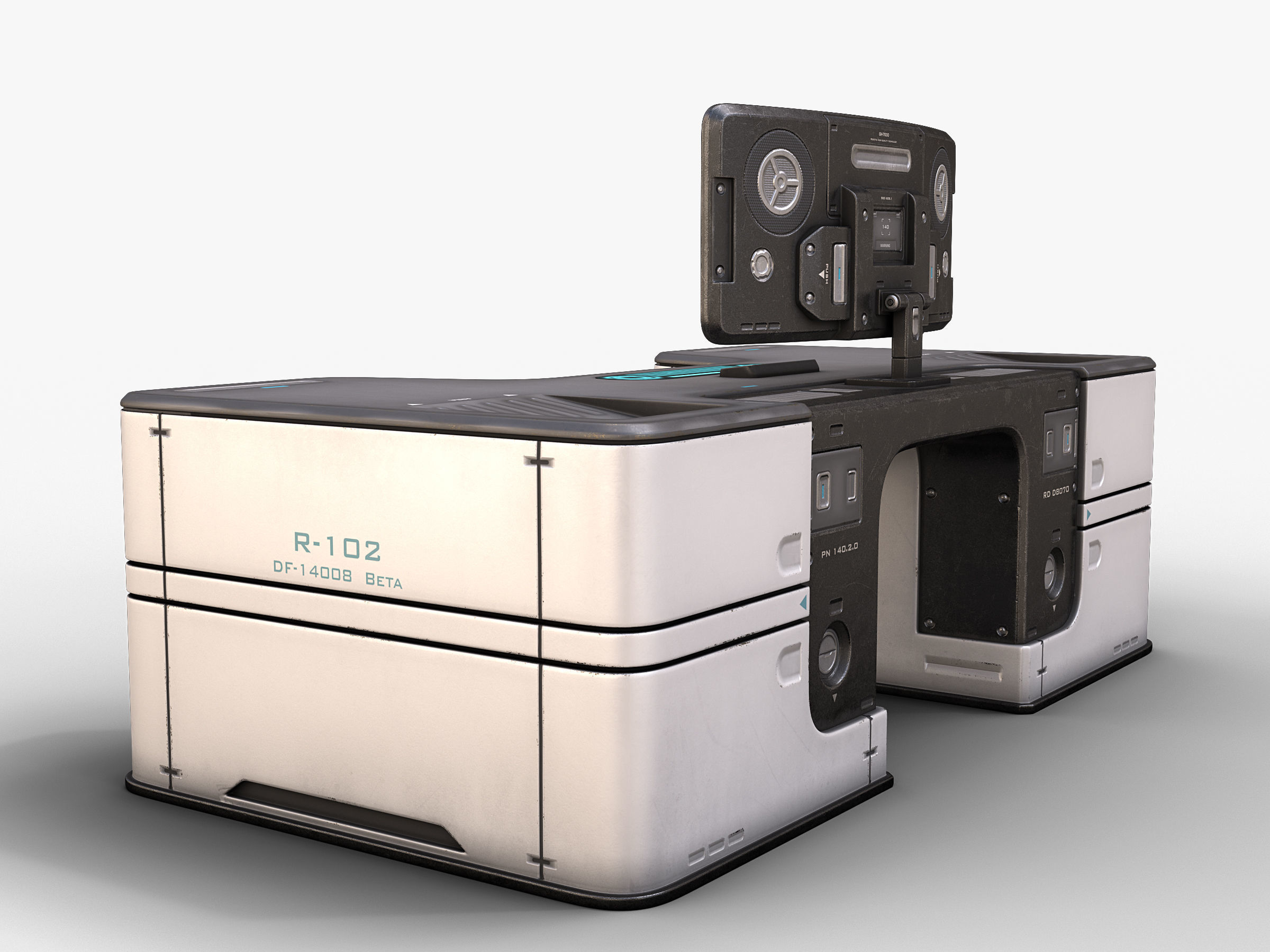 Lab Table 02 3D model_3