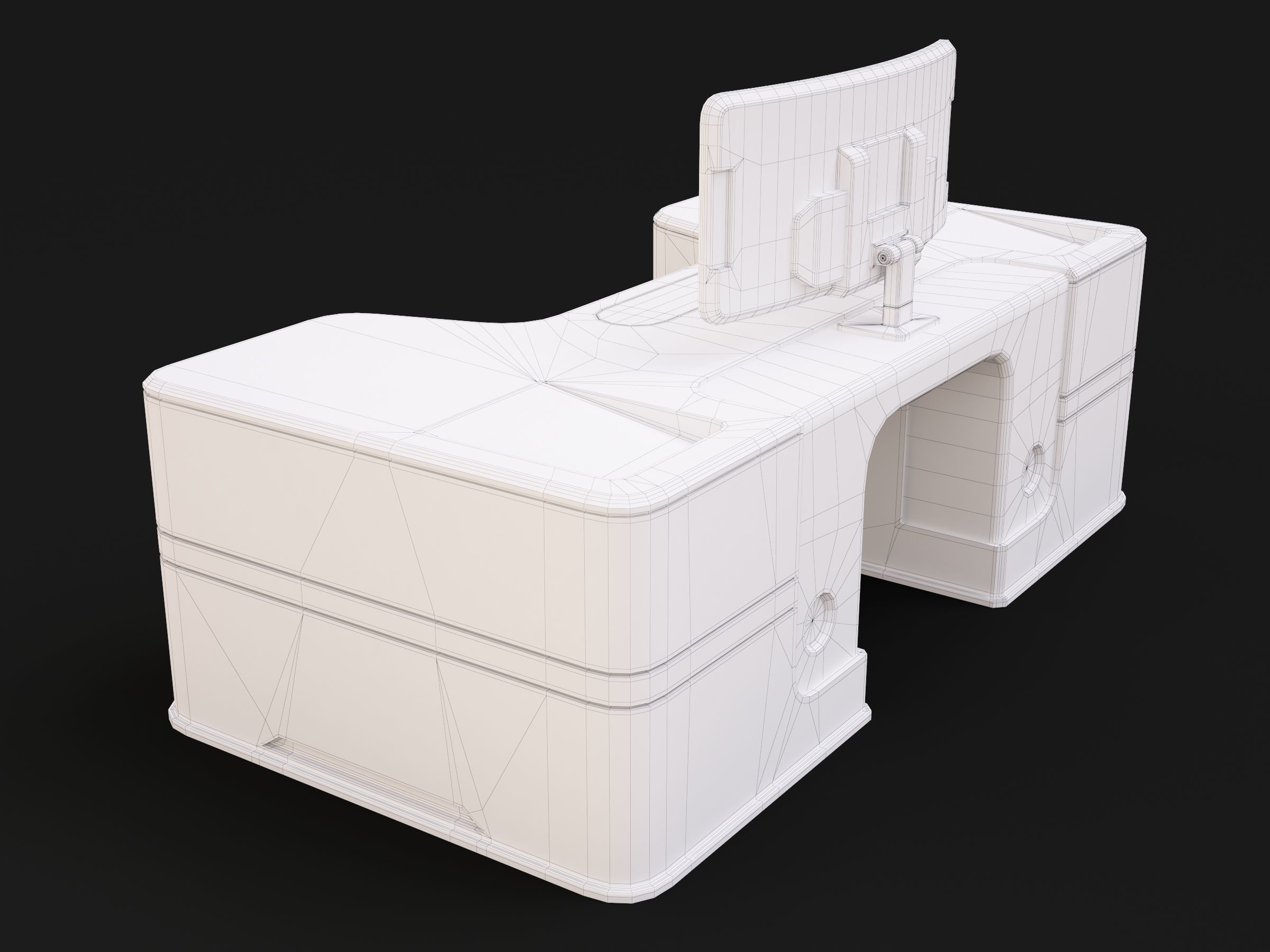 Lab Table 02 3D model_9