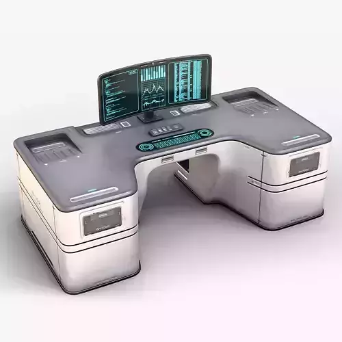 Lab Table 02 3D model