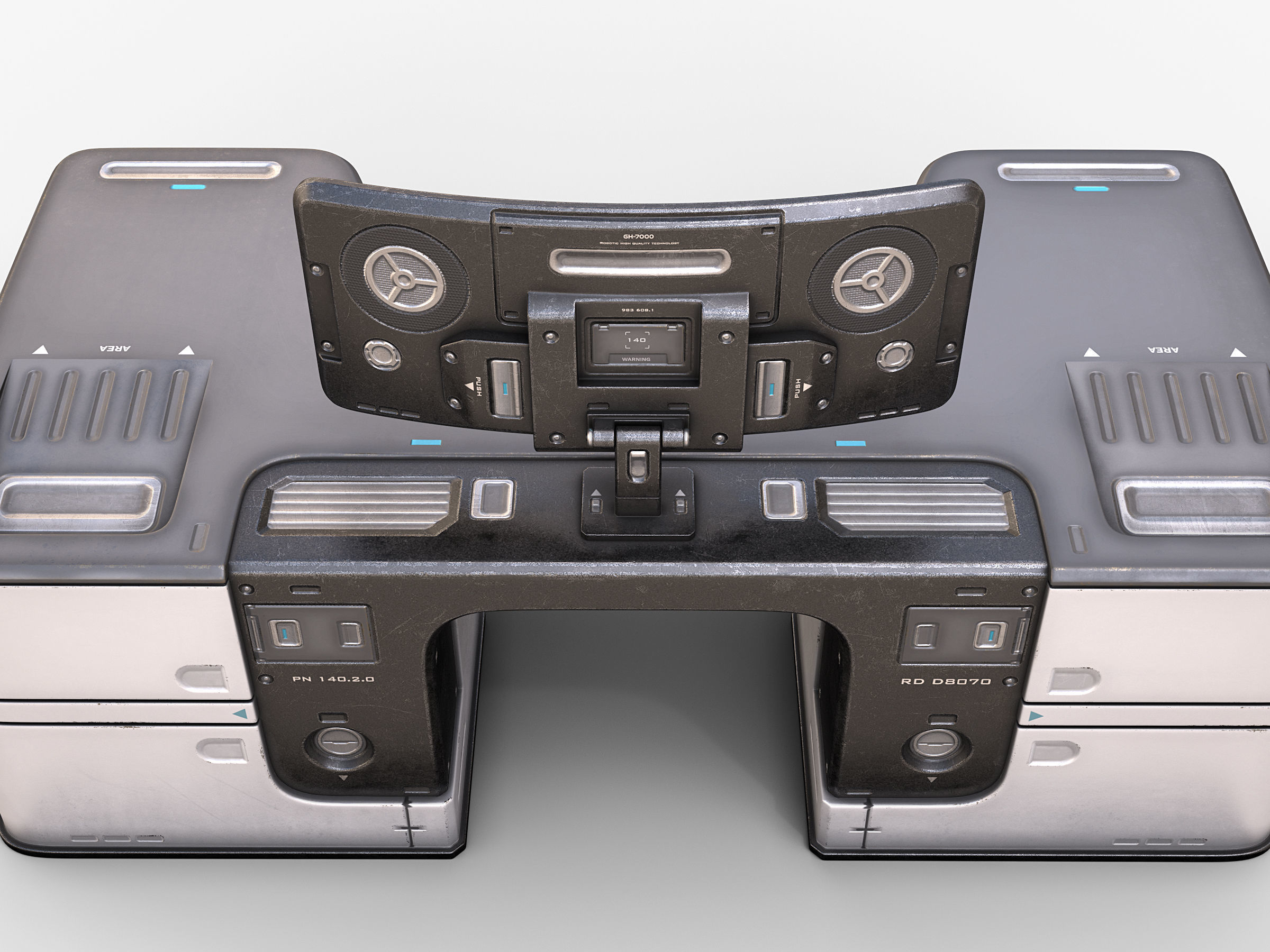 Lab Table 02 3D model_6