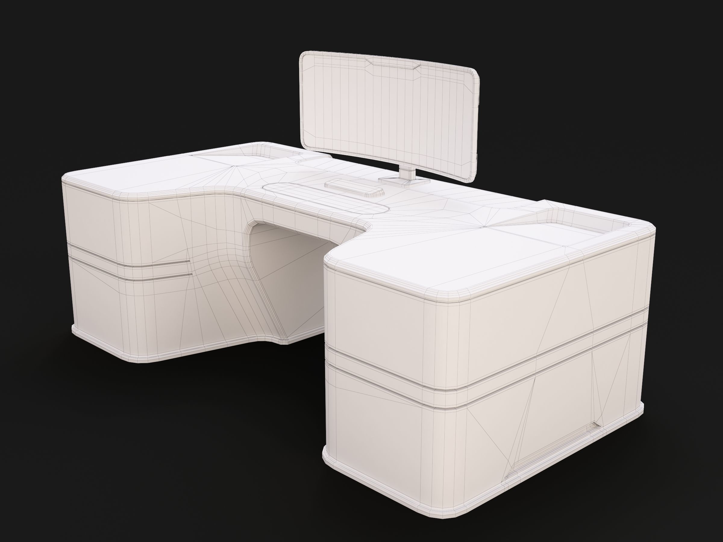 Lab Table 02 3D model_10