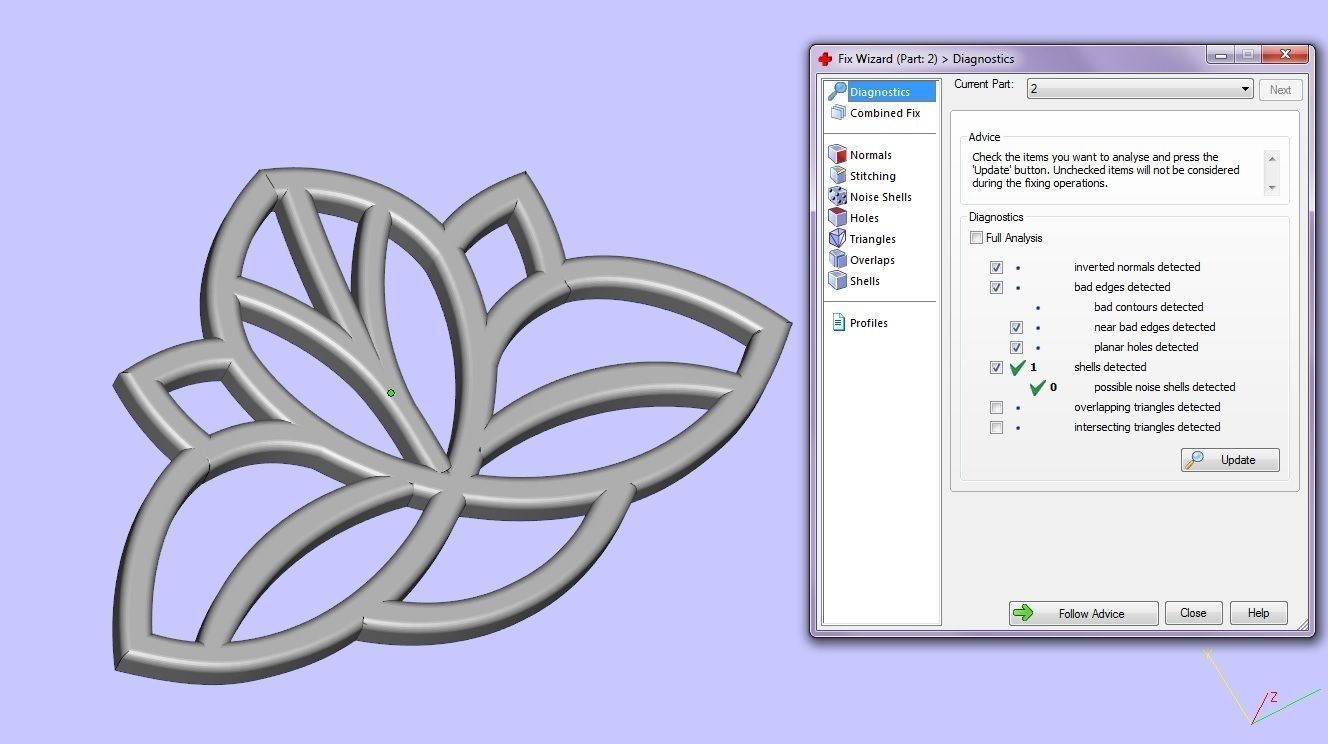 bracelet lotus with chain 3D print model_4