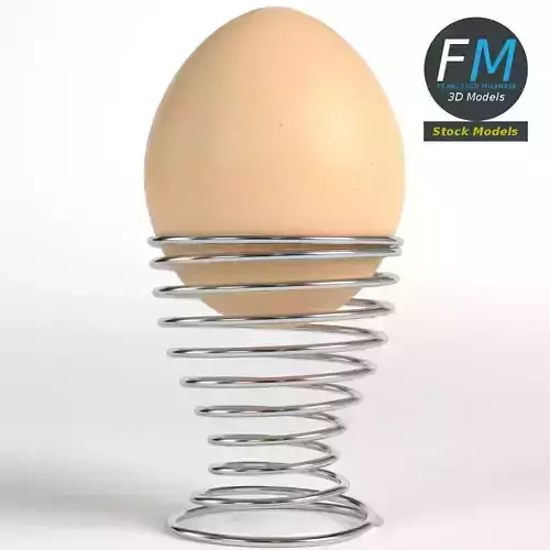 Egg on a holder