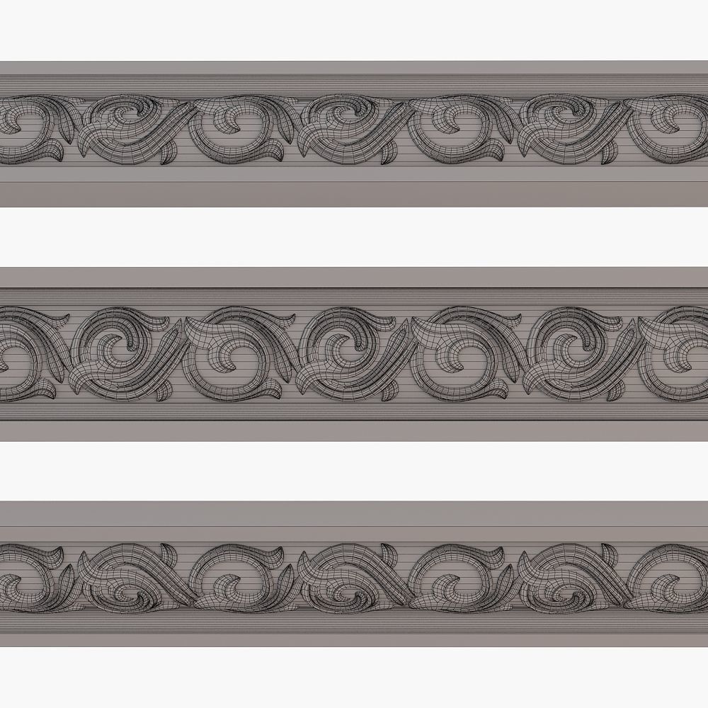 arabian moulding cnc 3D print model_2