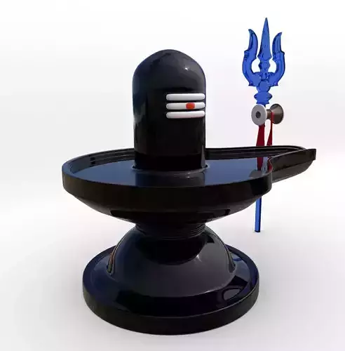 Shiv Ling With Trushul