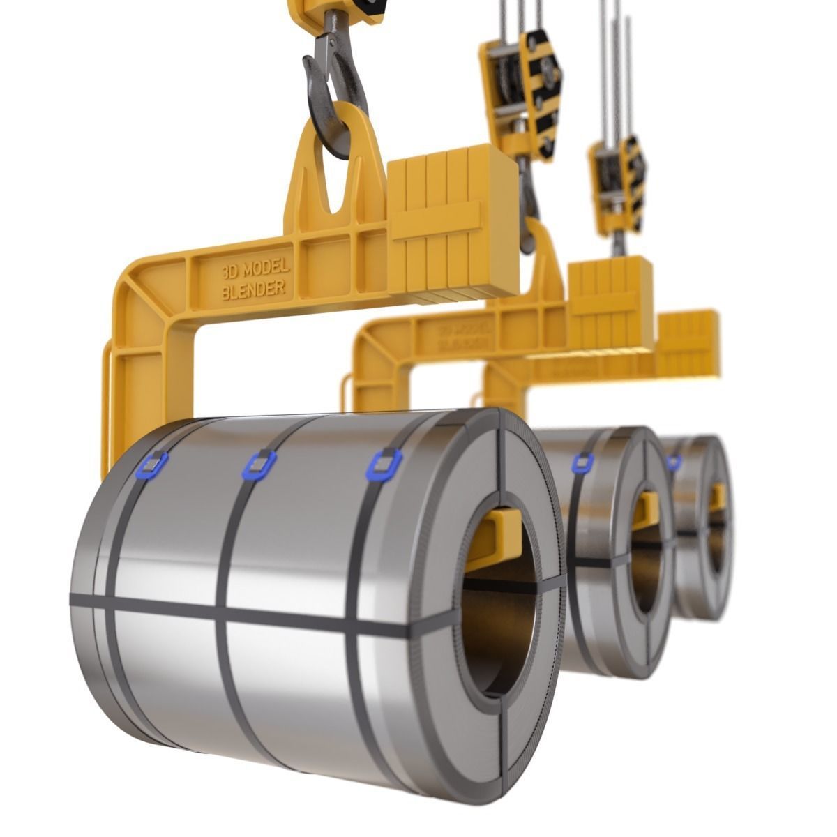 Coil Lifter with Steel Coil 3D model_13