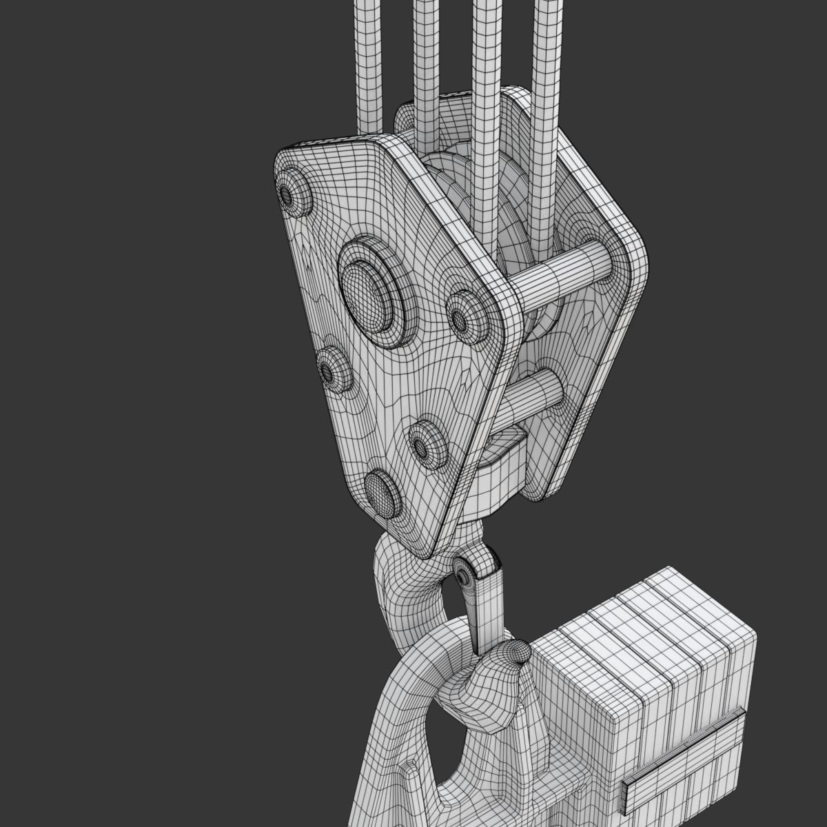 Coil Lifter with Steel Coil 3D model_35