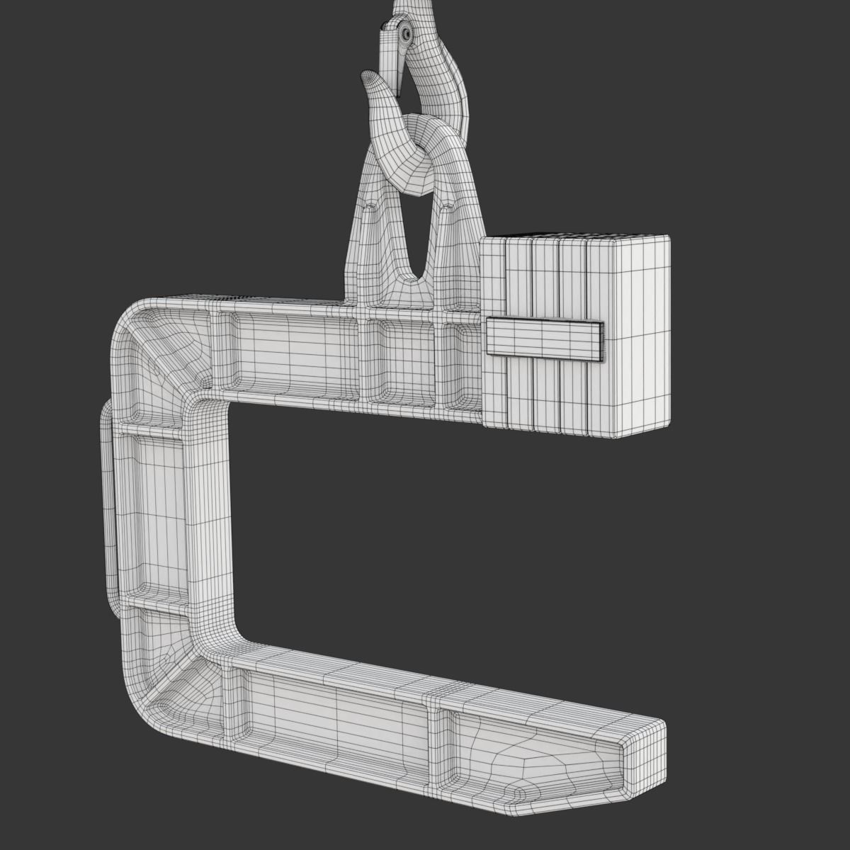 Coil Lifter with Steel Coil 3D model_36