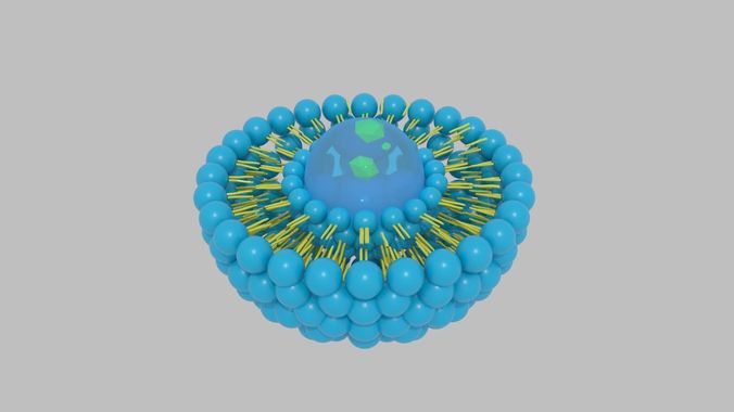 Liposome ball 3D model